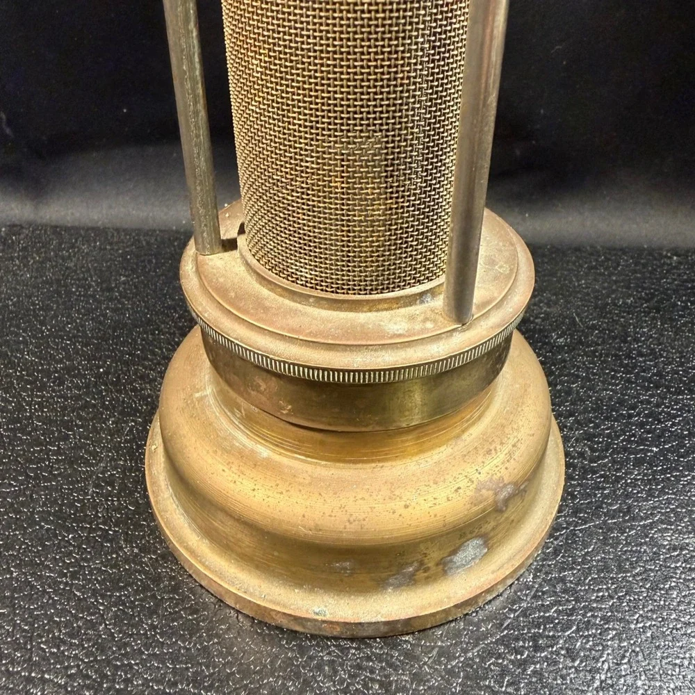 E. Thomas & Williams Cambrian Works Brass Miners Safety Lamp Aberdare Wales UK